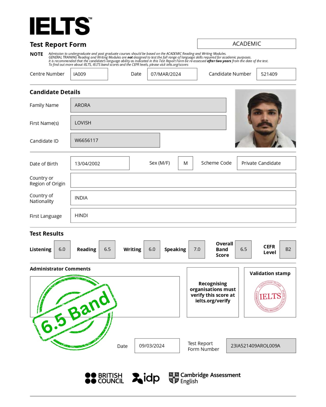 IELST Result