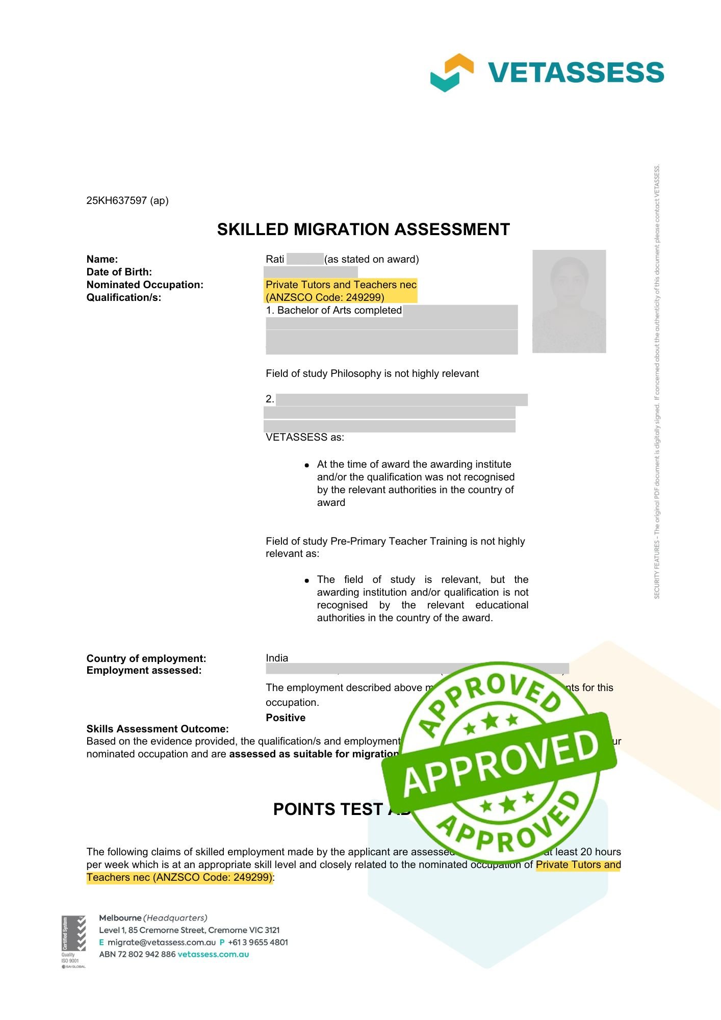 Rati-vetassess